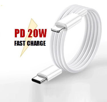 Fast Charging Data Cable (USB Type C to Lighting, 20W)